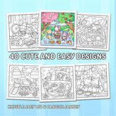 Comfy & Cozy: Coloring Book for Adults and Teens by Jade Summer Simple Jade Summer
